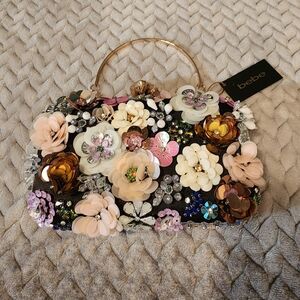 Bebe Floral Embellished Women's Bag - Multicolor
